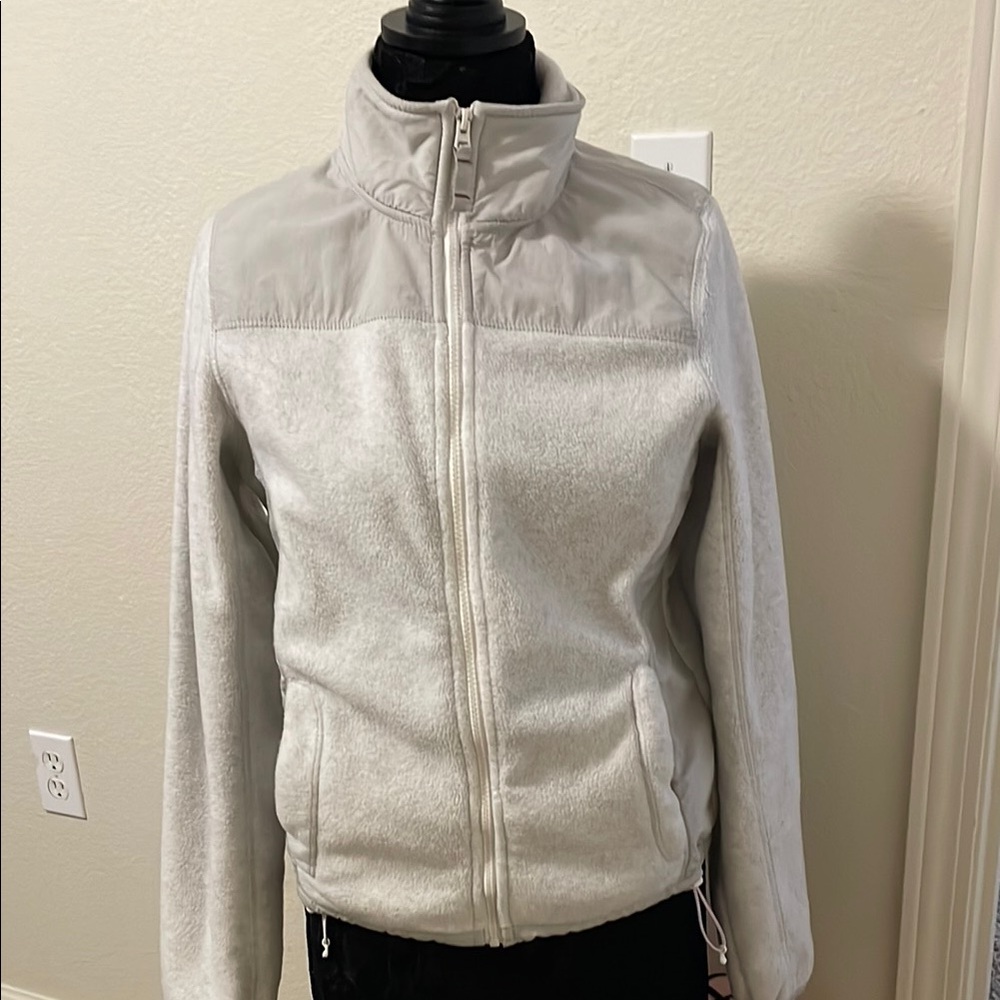 Aeropostale Gray Teddy Jacket with Fuzzy Material and High Collar